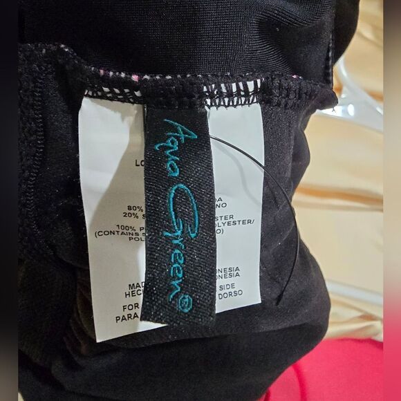 Aqua Green UPF 50 Asymmetrical Shoulder One Piece Swimsuit NWOT  Small Burgundy - Picture 5 of 5